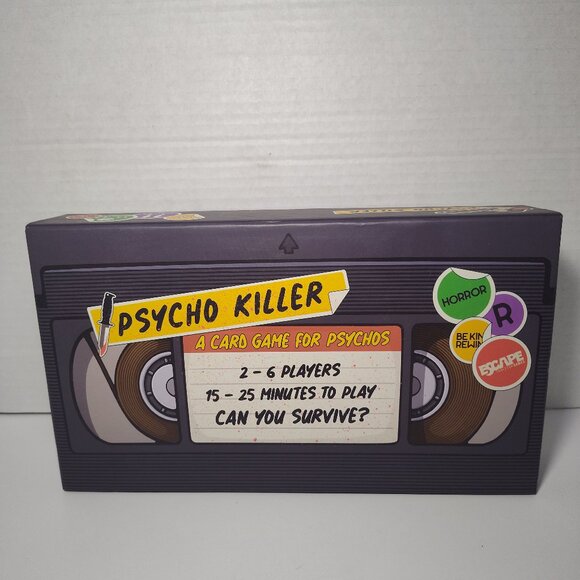 Psycho Killer A Card Game For Psychos - Escape Tabletop Games - 100% Complete - Picture 1 of 7
